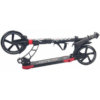 Складной двухколёсный самокат ATEOX GRAND 230 Чёрный, 2 амортизатора, большие колёса 230 и 200 мм - 3